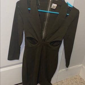 Green night out dress